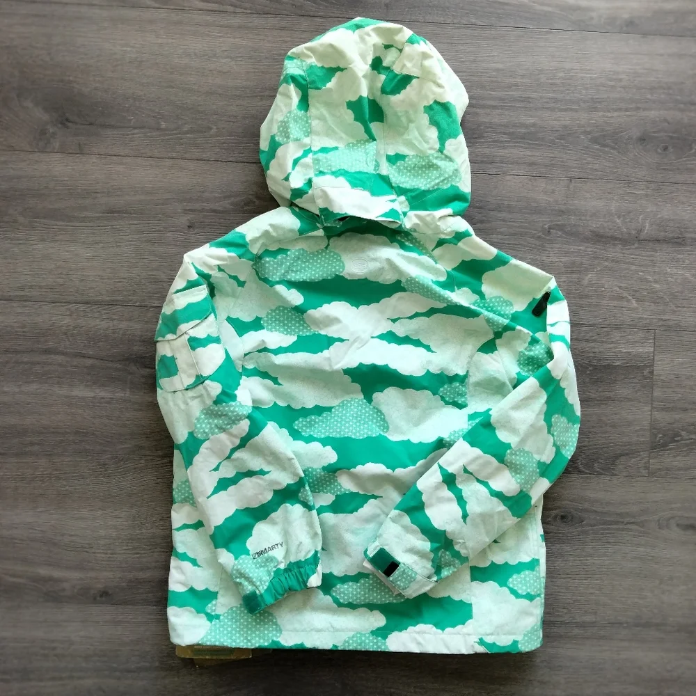 Smarty Yumiko Girl's Snow Snowboard Jacket Green & White Size L NWT